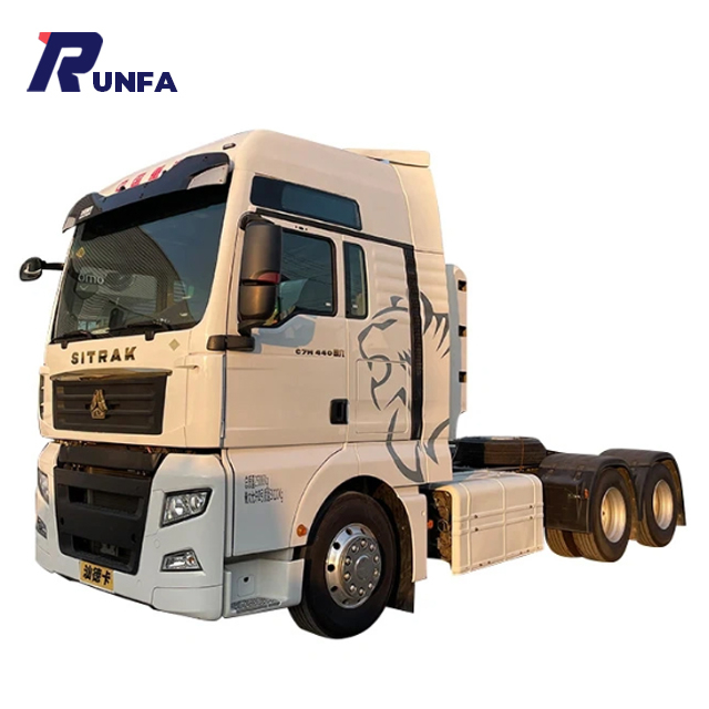 SINOTRUCK Sitrak CNG Подержанный тракторный прицеп 6x4